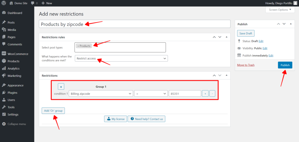 WooCommerce - How to Restrict Products by Zip Code