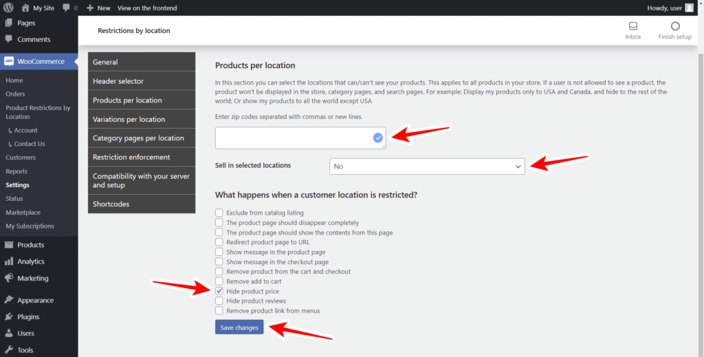 How to Hide Product Prices by Zip Code