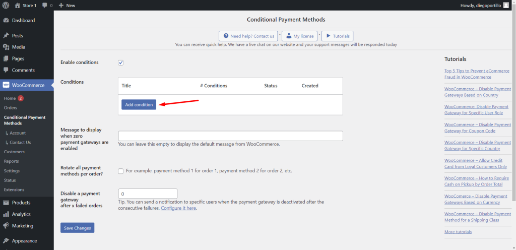 Disable WooCommerce Payment Gateways by Shipping Class