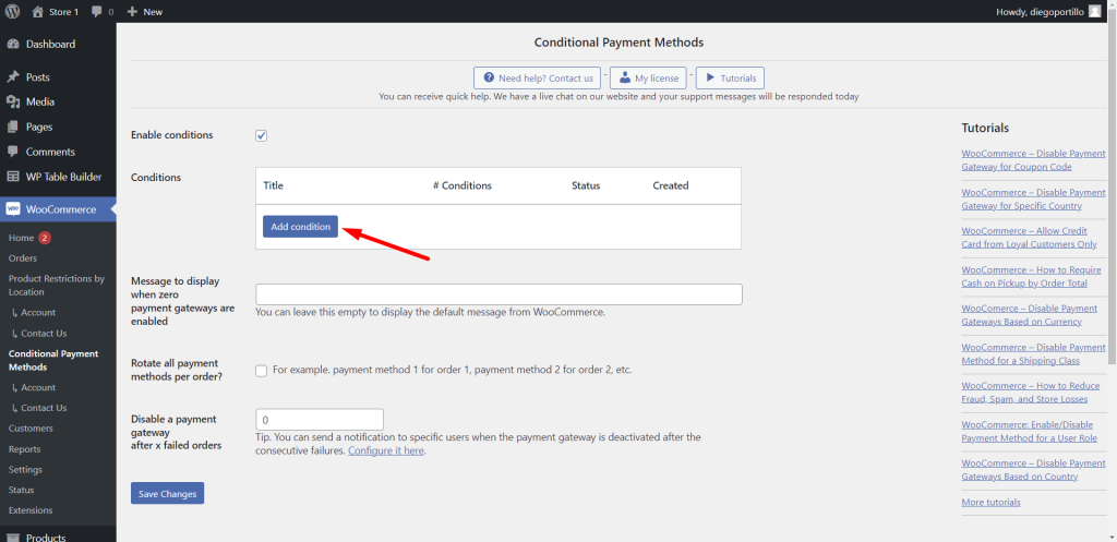 woocommerce disable payment gateway by product category